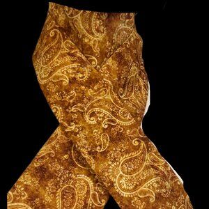 Classic Shaped Rust Paisley Equestrian Fox Hunting Stock Tie